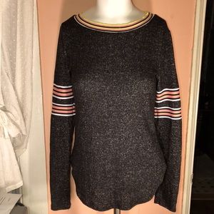 Striped sweater by Gaze sz S